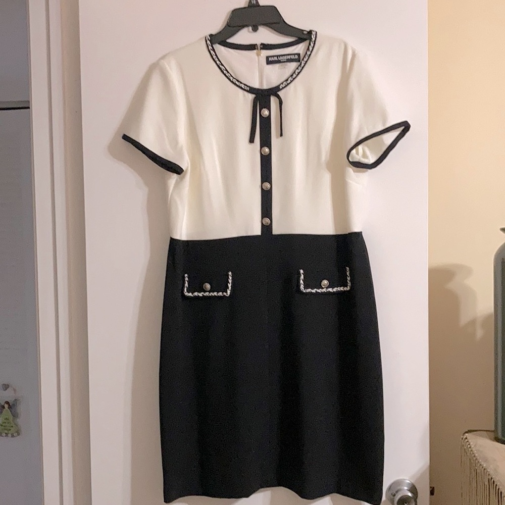 Black and White Dress Karl Lagerfeld Paris